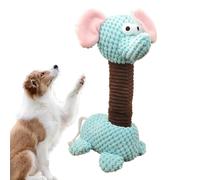 Squeaky Dog Toy - Squeaky Dog Chew Toy, Plush Chew Toy for Dogs, Elephant Shaped Animal Supplies with Long Neck, Durable Rubber Teeth Cleaning Aid for Puppies, Safe