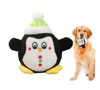 Squeaky Dog Toy - Stuffed Christmas-theme Dog Plush Toys - Chattering Christmas-theme Chew Toy, Comfort Toy For Behavioral Training For Small, Medium, Large Dogs
