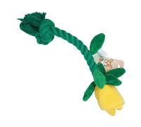 Squeaky Dog Toy with Cotton Rope Discourage Destructive Behavior Teeth Care Dog Toy with Squeaker