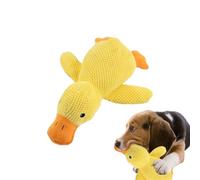 Squeaky Dog Toys - 1 Piece Duck Toy for Chewing Satisfaction, Fun Pet Toys with Squeaker, Interactive Dogs Chew for Puppies, Indoor, Outdoor Play, Entertainment and Exercise, Yellow