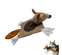 Squeaky Dog Toys:Adorable plush animal teething doll with reinforced stitching, great for small, medium and large breeds. interactive wig toy