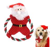 Squeaky Dog Toys - Christmas Santa Holiday Dog Toys - Cute Puppy Teether Doll for Senior Pet Bedroom Small Medium Breed