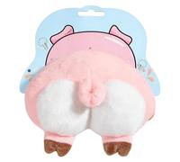 Squeaky Dog Toys - Cute Farting Sound Plush Butt Toy With Funny Poof Sounds | Interactive Soft Stuffed Animal Doll 4x4.5 Inches Battery-Powered 25,000 Farts | For Aggressive Chewers Small Medium Large