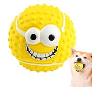 Squeaky Dog Toys, Face Balls, Dog Toys - Smiling Face Dog Balls, Fun Inflatable Facial Chew Balls, Toy for Small and Medium Puppies