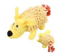 Squeaky Dog Toys - Interactive Animal Doll - Plush Dog Chew Toy with Cotton Rope Tail, Suitable for Teething Puppies and Kittens as well as Aggressive Chewers, for Home, Indoor