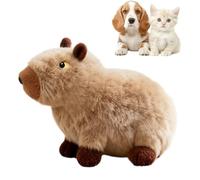 Squeaky Dog Toys - Interactive Capybara Toy with Squeakers - Crackling Pet Toy - For Cognitive Promotion & For Aggressive Chewing Puppies All Breeds From Small to
