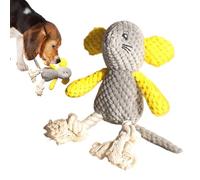 Squeaky Dog Toys - Mice Chew Interactive Toys - Unbreakable Towing, Tight Sound, Puppy Supplies for Sensory Engagement, Indoor Play, Outdoor Recovery