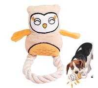 Squeaky Dog Toys - Owl Design Plush Toys, Durable Interactive Puppy Chew Toys | Plush Dog Toy Made of Durable Materials Rope Dog Toy Brain Stimulating Toy