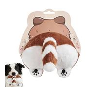 Squeaky Dog Toys - Playing with Funny Farting Sound | Interactive Stuffed Toy with Funny Bite Butt | For Small, Medium and Large Breeds, Puppies, Cats, Home, In