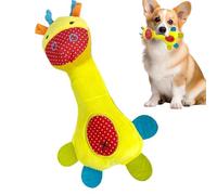 Squeaky Dog Toys - Plush Cartoon Animals, Soft Flannel Material, Interactive Squeaker Sound, Durable Stuffed Construction | For Small Medium Large Dogs Playing Fetching Tug Chasing Indoor Outdoor Fun