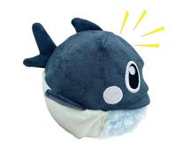 Squeaky Dog Toys, Shark Interactive Toy, Removable Destruction Resistant Squeaker Teething Rings for Boredom for Medium Large Dogs, Aggressive Chewers, Puppies, Boredom