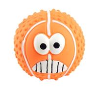 Squeaky Dog Toys - Smiling Face Dog Balls Latex Dog Balls | New Pet Latex Toy, Voice Ball, Teeth Cleaning Ball
