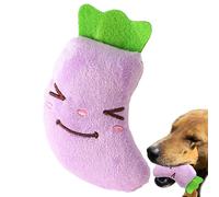 Squeaky Dog Toys - Soft Puppy Chew Toy, Plush Vegetable Toy | Interactive Teething Dog Toy with Built-in Sound Feature, Adorable Snack-Shaped Design for Indoor Playtime with Small Breeds Medium Dogs