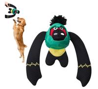 Squeaky Dog Toys | Squeaky Food Dispenser Slow Feeder - Indestructible Monkey Design Stimulating Enrichment Teeth Cleaning For Puppy