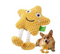 Squeaky Dog Toys - Star Shape Interactive Squeaky - Interactive Puppy Chew Toy - for Canine Lovers Small Medium Large Dogs Pet Home Outdoor Indoor Living Room Birthday