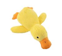 Squeaky Duck Toy for Dogs - Soft Chew Friend, Plush Pet Playmate, Interactive Entertainment, Durable Companion | Engaging Fun for Outdoor, Indoor, Travel, Walks, Training, Exercise, Bonding, Yard,
