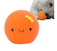 Squeaky Egg Dog Toy - Rubber Pet Ball, Funny Chew Eggs, Cute Puppy | Interactive Four Color Doll Shape Durable Latex With Loud Sound For Small Medium Dogs Daily Play Exercise, 2.17x1.97 Inches
