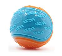 Squeaky Interactive Dog Ball Toys,Durable Teeth Cleaning Fetch Dogs Chew Training Boredomfree Pet Play Tough Colourful Fun Gift For Puppy,Large And Mediumizes