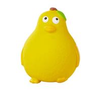 Squeaky Latex Dog Toy - Funny Yellow Pear Design, Grunting Chew Toy with Tongue Feature | Interactive Latex Ball, Sensory Puppy Play Thing for Medium or Large Breeds, Durable Fun Sound Pet Accessory