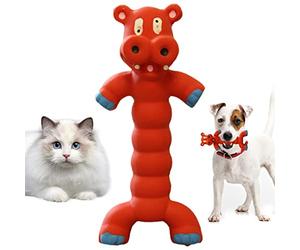 Squeaky Latex Dog Toy | Interactive Rubber Dog Chew Toy | Latex Grunting Dog Toy Relief for Dog Puppy Chew Toys, Cute Rubber Sound Grunting Squeak Latex Pet Chew Toys