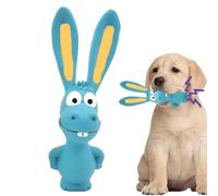 Squeaky Latex Dog Toy - Long Ears Animal Shape Squeak Toy, Built-in Device | Wear Resistant Chew Toy, Puppy Teething Embossed Boredom Beating Toy
