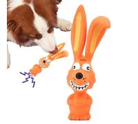 Squeaky Latex Dog Toys, Soft Rubber Dog Chew Toy With Standing Stick,Safe Long Eared Animal Shaped Squeaky Dog Toys - Chew Toys For Chi