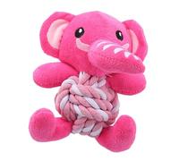 Squeaky Plush Animal Dog Toy - Offensive Cheekers Play, Cute Doll Cotton Rope | Heavy Duty Squeaky Toy Teething Stuffed Animals, Compatible Pet Supplies for Small, Medium and Large Breeds