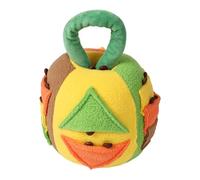 Squeaky Plush Dog Ball - Cute Puzzle Brain Training Ball Toy Sound Maker For Dogs Soft Squeaky Chew Toy For Dogs Plush Ball Int