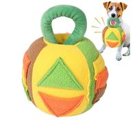 Squeaky Plush Dog Ball - Durable Chew Toy for Dogs, Interactive Game | Lightweight Pet Toy with Built-in Squeaker, Fun Fetch Ball for Small and Large Breeds Safe and Boo