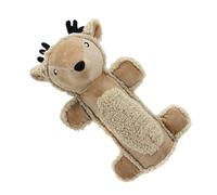 Squeaky Plush Dog Toy - Interactive Stuffed Animal Chew, Soft Deer Bear Squirrel Toy Boredom Relief, Durable Teeth Cleaning Training Tool | For Small Medium Large Aggressive Chewers