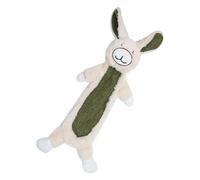 Squeaky Plush Dog Toy, Soft Bunny Chew with Crinkle Paper, Puppy Interactive Fun Toy, Enrichment Chewer for Indoor Outdoor Use, Reduce Boredom, Family Pet Playtime at Home Yard Beach Pool Park