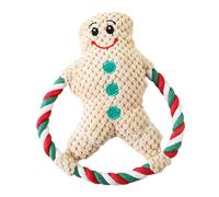 Squeaky Plush Dog Toys for Anxiety Relief & Teeth Maintenance | Cute Cartoon Interactive Stuffed Toy for Dogs/Cats | Trusted Chew - Strong Material, Portable Pet Plaything (Brown)