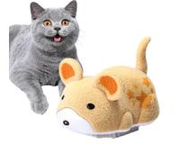 Squeaky Plush Hamsters for Cats, Electric Squeaky Hamster Cat Toy, Plush Fabric Pet Exercise Toy for Active Kittens and Adult Cats