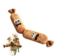 Squeaky Puppy Teething Toys,Realistic Sausage Shape Soft Plush Dog Toy For Small Pet Breeds, Medium Chew For Bor Interactive