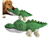 Squeaky Puppy Toys,Squeaky Soft Interactive Crocodile,Stimulating Dog Toys - for Travel, Beach, Pool, Yard, Bedroom, Garden, Indoor, Outdoor, Family Time, Play, Training