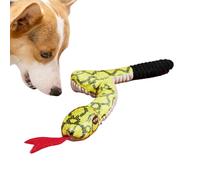 Squeaky Snake Dog Toy - Lovely Plush Snake Design Squeaky Dog Toys For Aggressive Chewers - Sounding Paper Chew Toy For Aggressive Chewers Bite-Resistant Role-Play Chewing Toys
