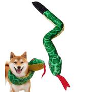Squeaky Snake Dog Toy - Plush Chew Toy, Bite Resistant Toy | Paper Toy with Sound for Large and Small Dogs, Safe Fun