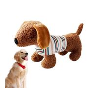 Squeaky Stuffed Animal Dog Toy, Squeaky Dog Toy Stuffed Toys - Calming Toy for Aggressive | Dachshund Shape - Puppy Play Tool for Aggressive, Interactive Pet - T