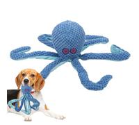 Squeaky Stuffed Animal Dog Toys,Dog Teeth Cleaning Toys - Octopus Shaped Puppy Chewing Device for Small, Medium, and Large Pets