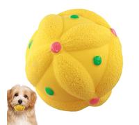 Squeaky Toy Balls - Latex Molar Chew Ball, Built-In Sound Device Pet Toy, Teething Accessory for Medium Small Pets, Puppy Chewing Entertainment Tool, Training Play Activity Use