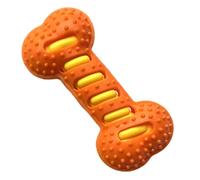 Squeaky Toy for Dogs - Bone Teething Ring for Puppies, Busy Pets, Soothing, Entertaining Game for Teething Training Reward