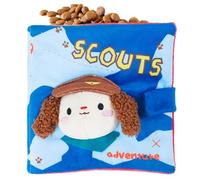Squeaky Toys for Dogs, Interactive Chewing Book, (7.87x7.87x1.57 Inches) Teething Chew Toy for Large and Small Pets, Puppies Squeaky Teething Supplies