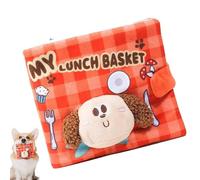 Squeaky Toys for Dogs, Interactive Chewing Book, (7.87x7.87x1.57 Inches) Teething Chew Toy for Large and Small Pets, Puppies Squeaky Teething Supplies