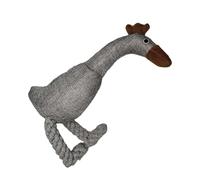 Squeaky Toys for Dogs Interactive Enrichment Puzzle with Rooster Knot