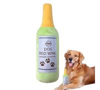 Squeaky Toys for Dogs - Interactive Wine Bottle Shaped Toy - Squeaky Padded Dog Toys | for Training Puppies Boredom gnawing Indoor Outdoor Cage Enricchim