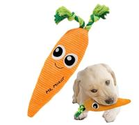 Squeaky Toys for Dogs | Orange Calming Carrot Squeaky Plush - Dog Enrichment, Pet Chew Toys, Boredom Buster, Outdoor Cat Puzzle for Small Medium Large Pets
