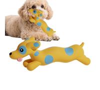 Squeaky Toys for Dogs - Soft Funny Dog Shape - Chew Toy with Squeaker, Chew Fun Carry on Training Teething Medium Large Breeds Outdoor Home Play