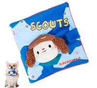 Squeaky Toys, Puppy Puzzle Book, Interactive Squeaker Chew Toy, Indestructible Pet Entertainment, (7.87 x 7.87 x 1.57 inches), for indoor and training