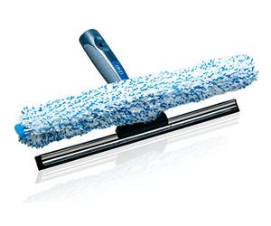 Squeegee and window wiper in one, in 3 sizes: 25 cm, 35 cm, 45 cm; includes a free sample of professional glass cleaner, Stainless Steel, 35 cm