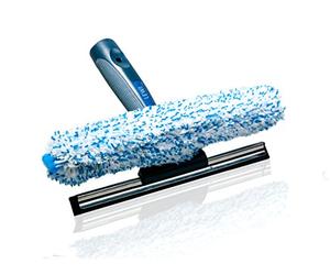 Squeegee and window wiper in one, in 3 sizes: 25 cm, 35 cm, 45 cm; includes a sample of professional glass cleaner, Stainless Steel, 25 cm